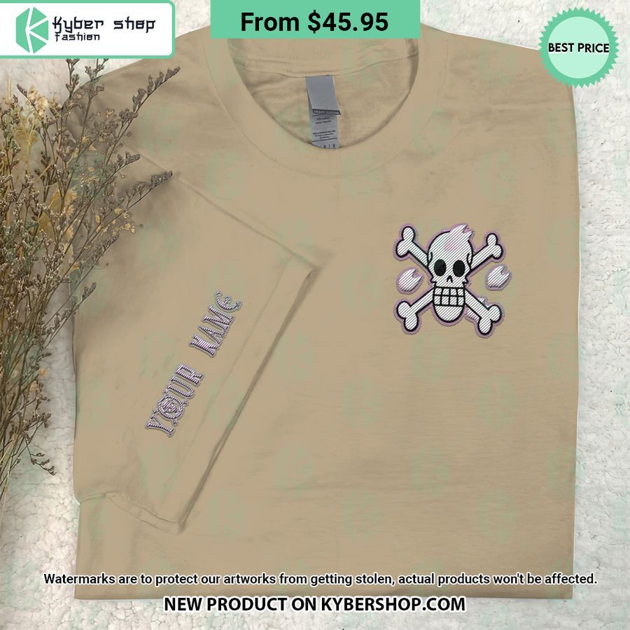 One Piece Dr Hiriluk Skull Embroidered Shirt 6 One Piece Dr Hiriluk Skull Embroidered Shirt Unique and sober