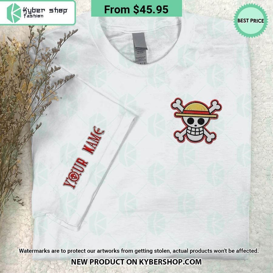 One Piece Luffy Skull Embroidered Shirt 6 one piece luffy skull embroidered shirt 6 894 jpg