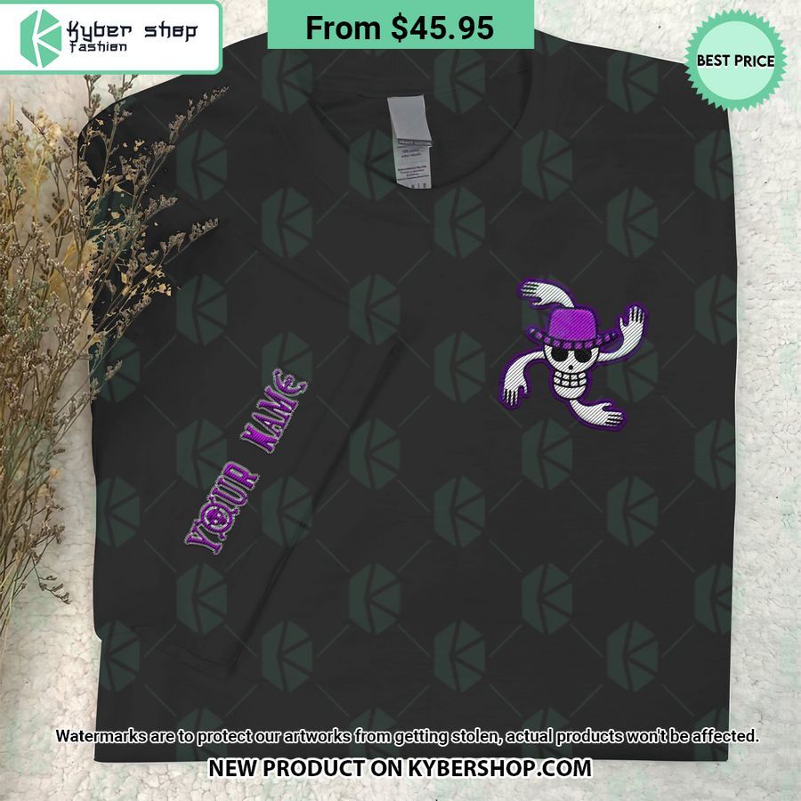 One Piece Nico Robin Skull Embroidered Shirt 5 One Piece Nico Robin Skull Embroidered Shirt You guys complement each other