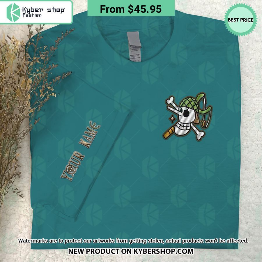 One Piece Usopp Skull Embroidered Shirt 4 One Piece Usopp Skull Embroidered Shirt Have you joined a gymnasium?