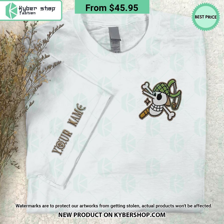 One Piece Usopp Skull Embroidered Shirt 6 One Piece Usopp Skull Embroidered Shirt Rocking picture