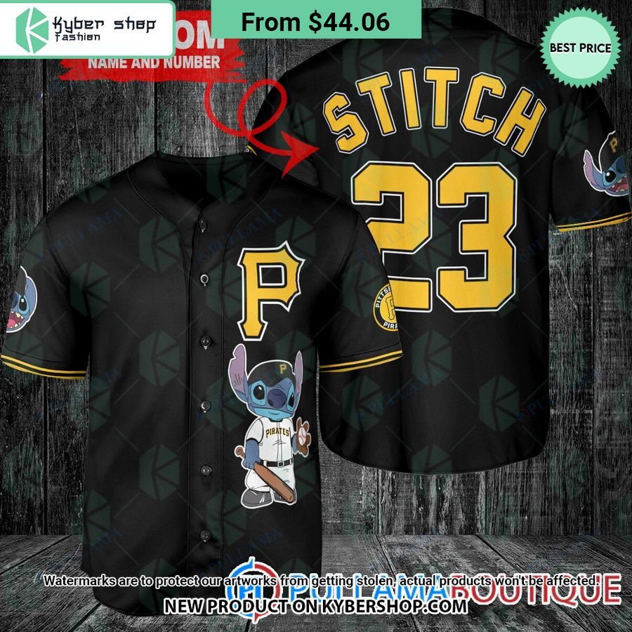Pittsburgh Pirates Stitch Black Baseball Jersey Such a charming picture