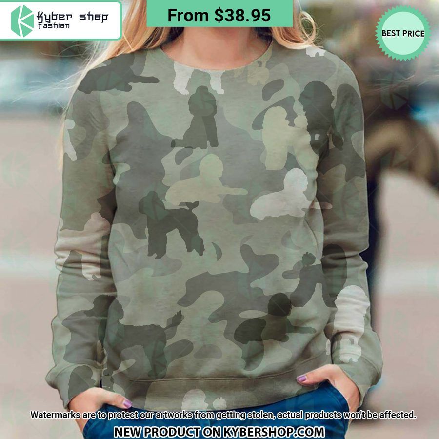 Poodle Camo Sweatshirt Hey! Your profile picture is awesome