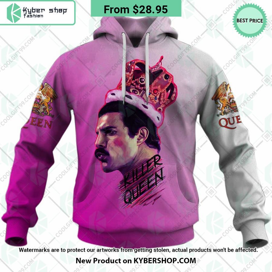 Queen Band Freddie Mercury Killer Queen Hoodie Nice place and nice picture