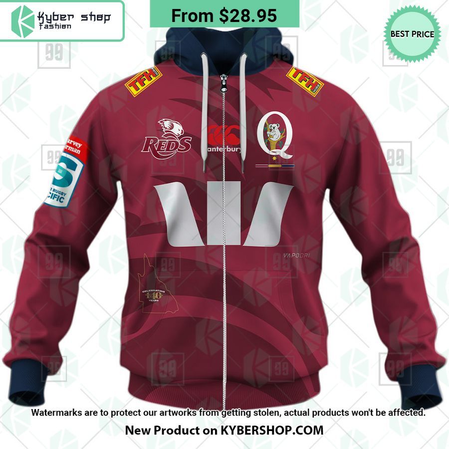 Queensland Reds Super Rugby Pacific Home Jersey CUSTOM Hoodie 5 Queensland Reds Super Rugby Pacific Home Jersey CUSTOM Hoodie My friends!