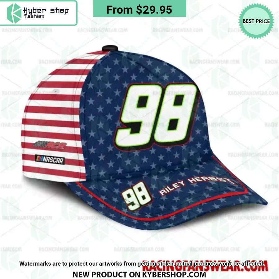 Riley Herbst NASCAR Racing Independence Day Hat 3 riley herbst nascar racing independence day hat 3 290 jpg