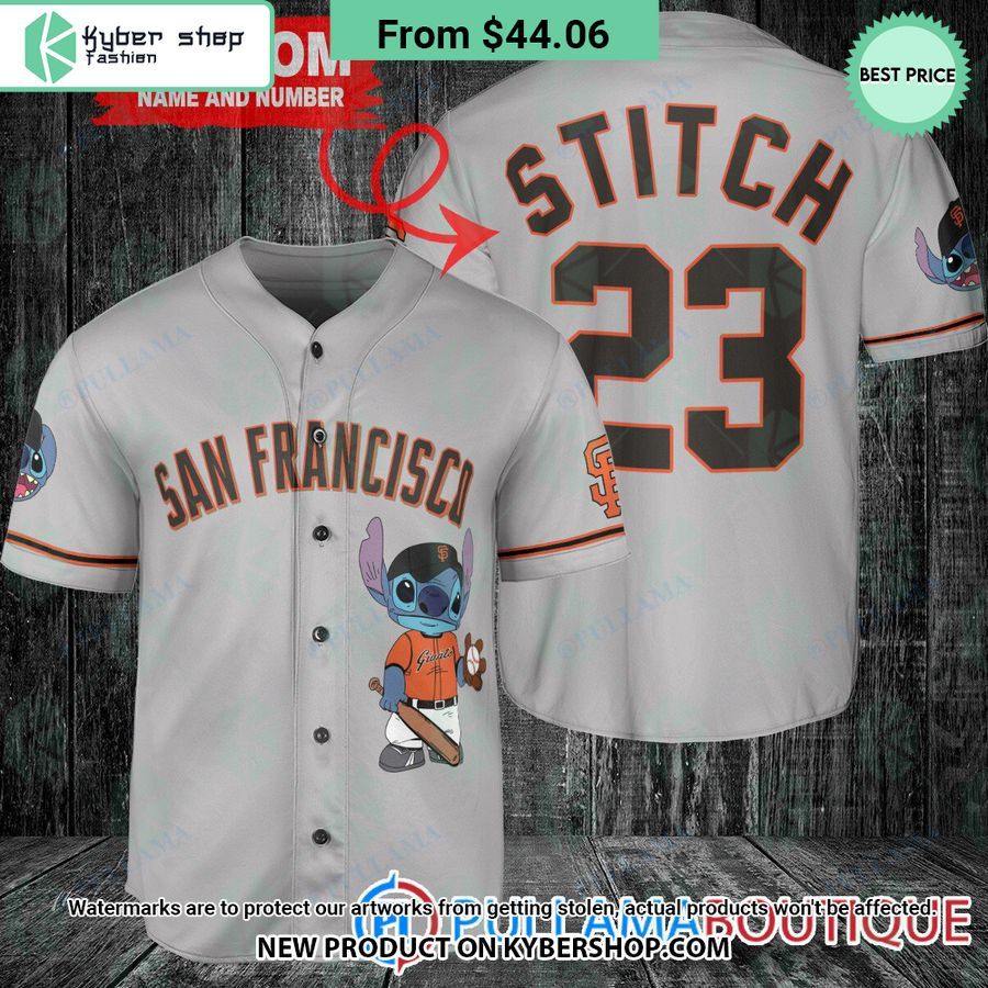 San Francisco Giants Stitch Gray Baseball Jersey Rejuvenating picture