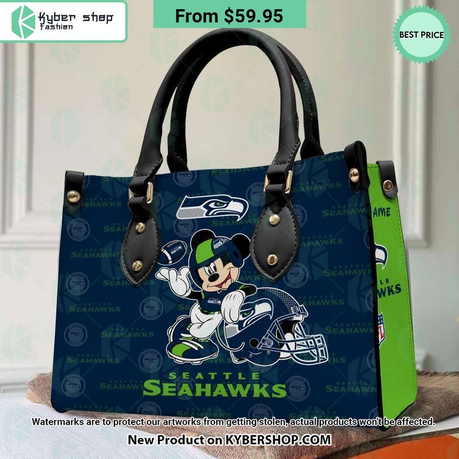 Seattle Seahawks Mickey Leather Bag Oh! You make me reminded of college days