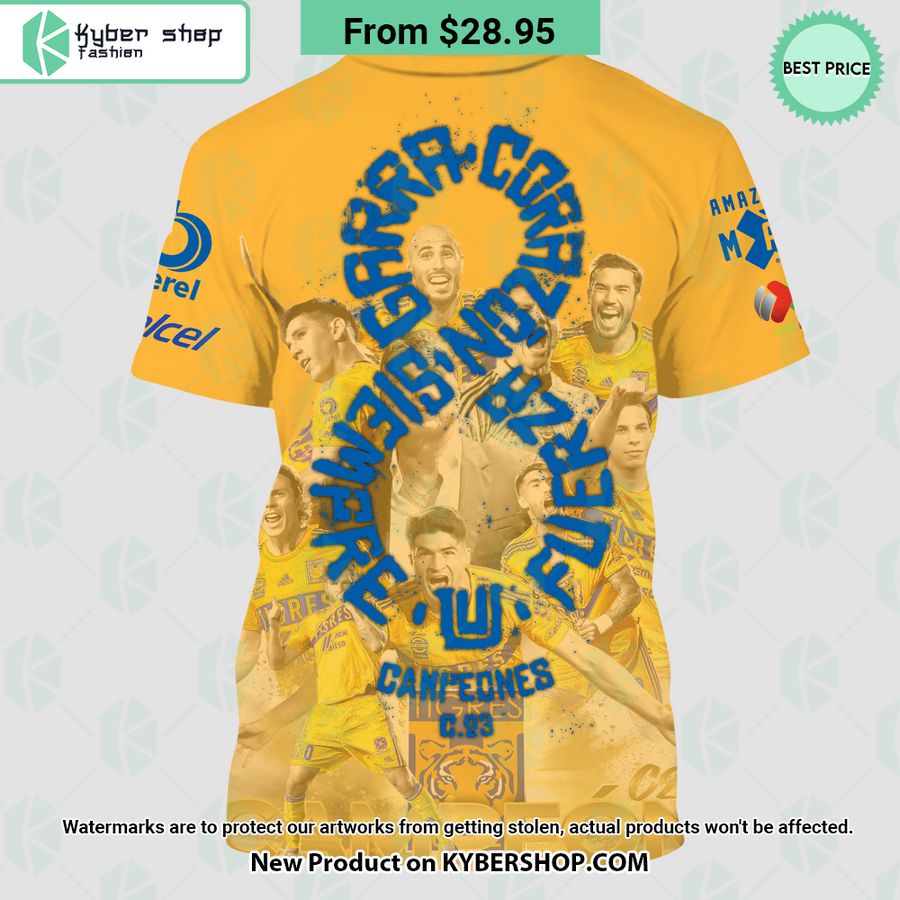 Tigres UANL Campeon Liga MX 2023 T Shirt 3 Tigres UANL Campeon Liga MX 2023 T Shirt You look so healthy and fit