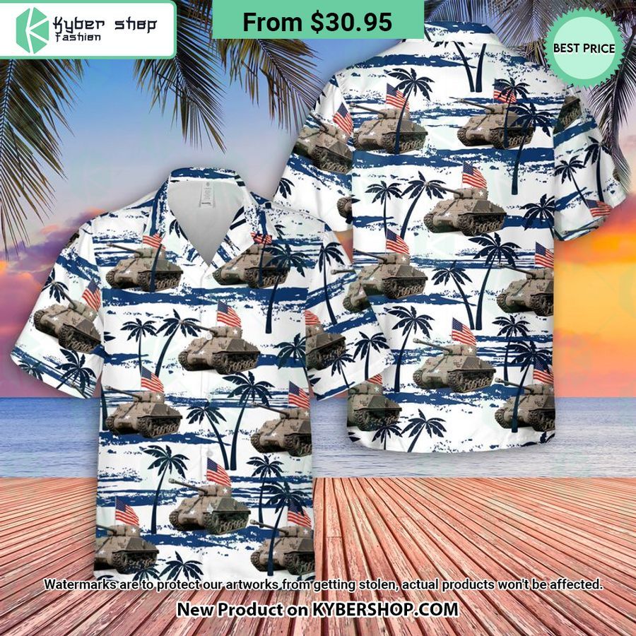 US Army M4A376W HVSS 4th Of July Hawaiian Shirt Such a charming picture