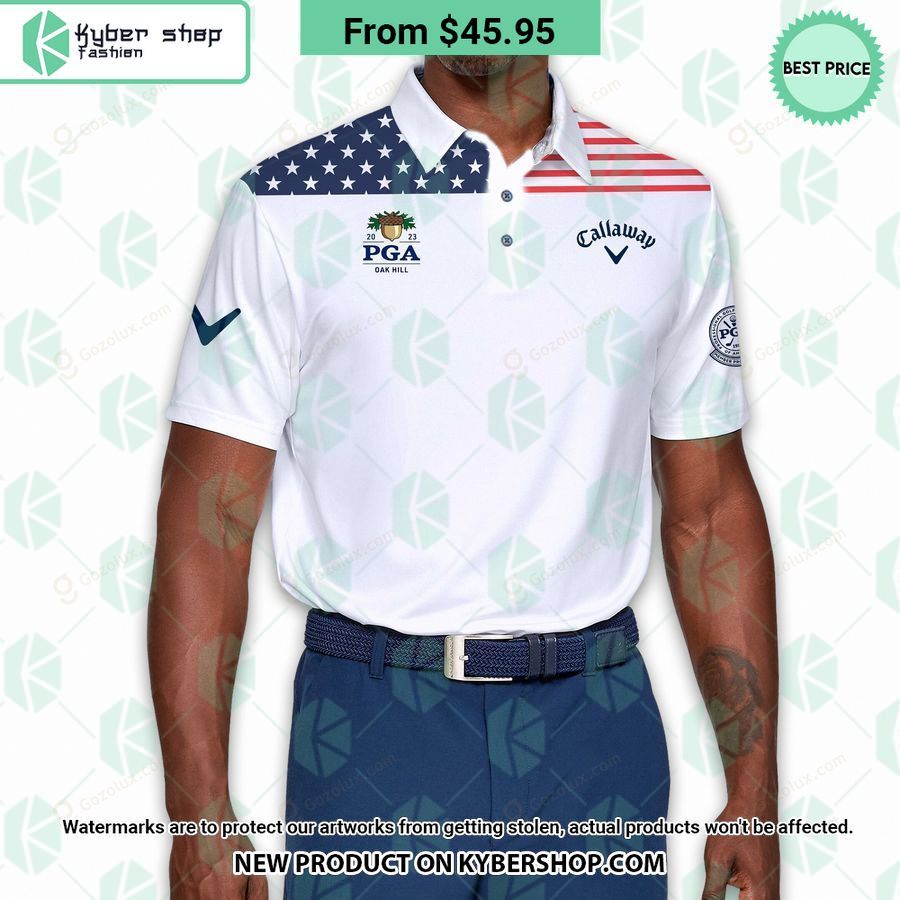 Us Flag Pga Callaway Polo Shirt Impressive Picture
