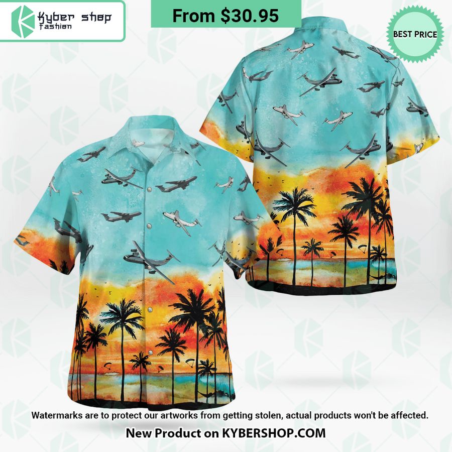 C 141 Starlifter Hawaiian Shirt Natural and awesome