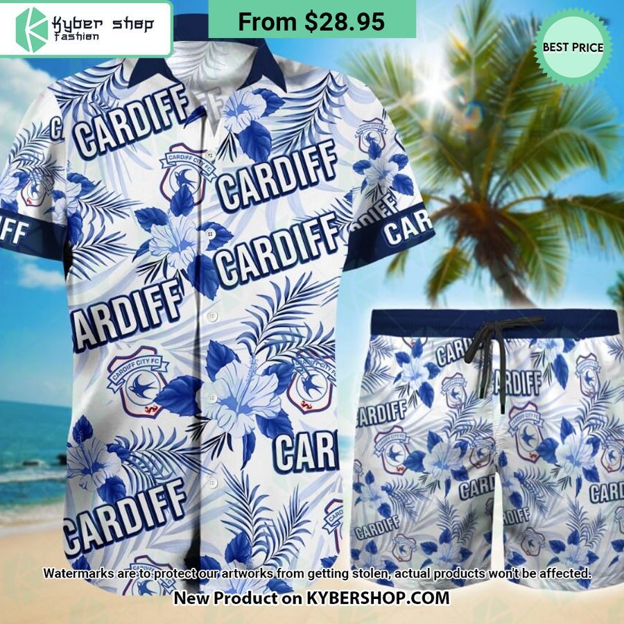 Cardiff City Fc Floral Hawaiian Shirt And Shorts 1 335 Jpg