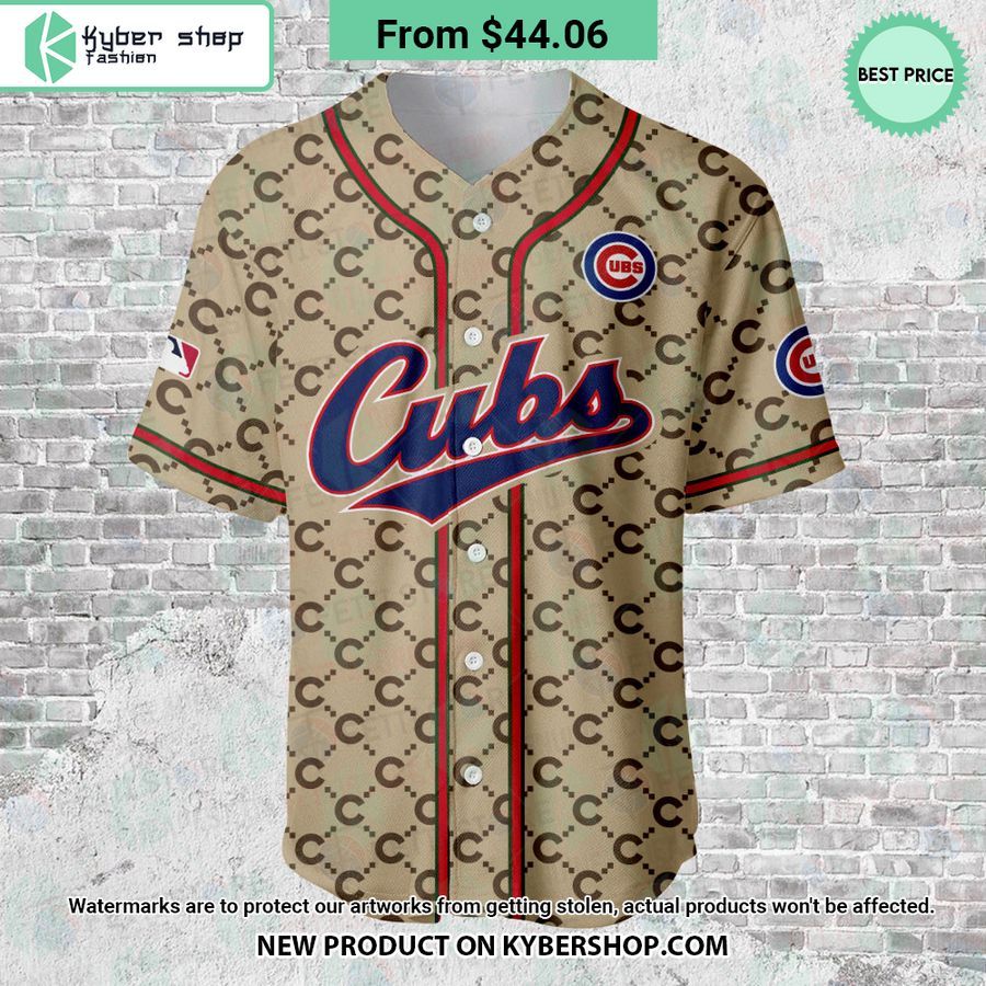 Chicago Cubs Gucci CUSTOM Baseball Jersey Pic of the century