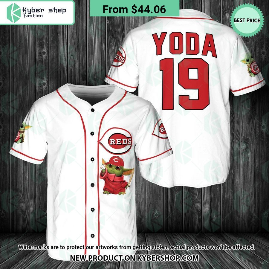 Cincinnati Reds Baby Yoda Baseball Jersey Cool look bro
