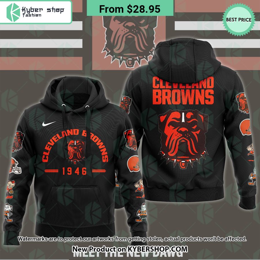 Cleveland Browns Dawg New Logo 2023 Hoodie Lovely smile
