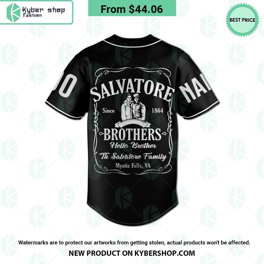 Hello Brother Salvatore Brothers CUSTOM Baseball Jersey 3 Hello Brother Salvatore Brothers CUSTOM Baseball Jersey You look elegant man