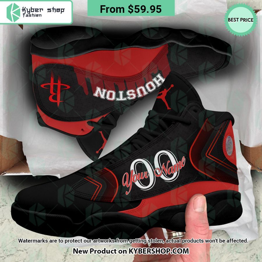 Houston Rockets CUSTOM Air Jordan 13 Shoes 3 Houston Rockets CUSTOM Air Jordan 13 Shoes word2