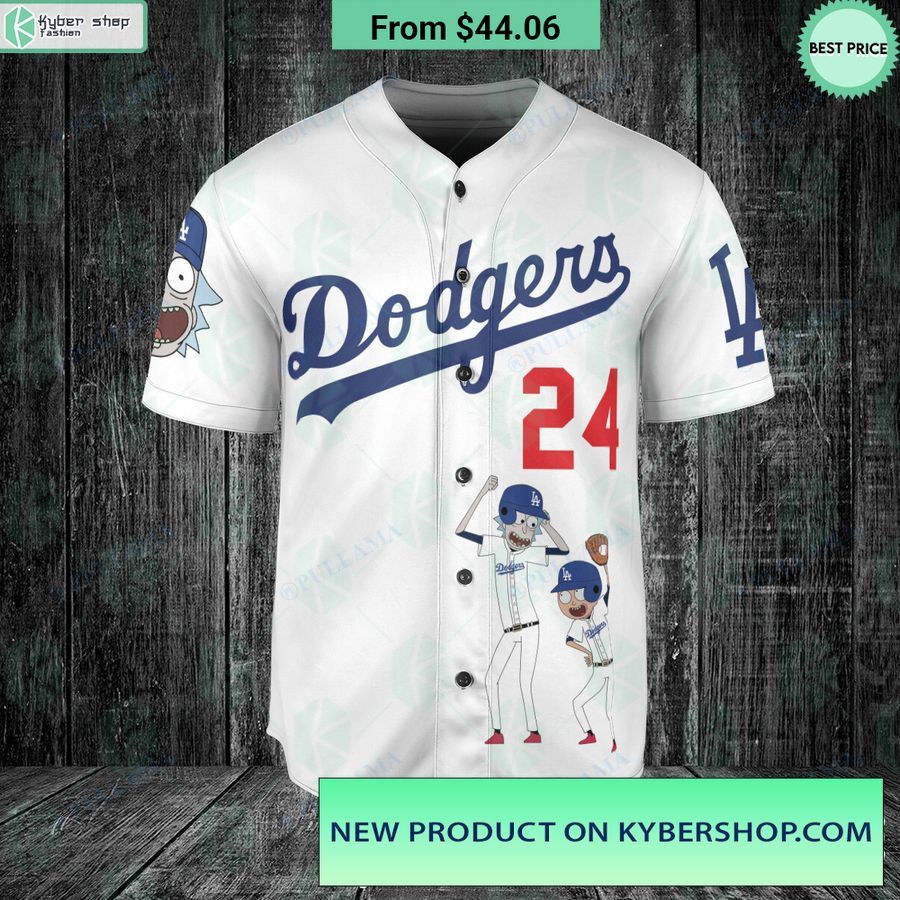 los angeles dodgers rick and morty baseball jersey 2 783 jpg