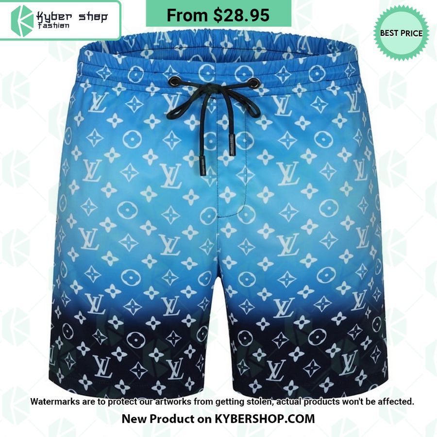 Louis Vuitton blue Beach Shorts How did you always manage to smile so well?