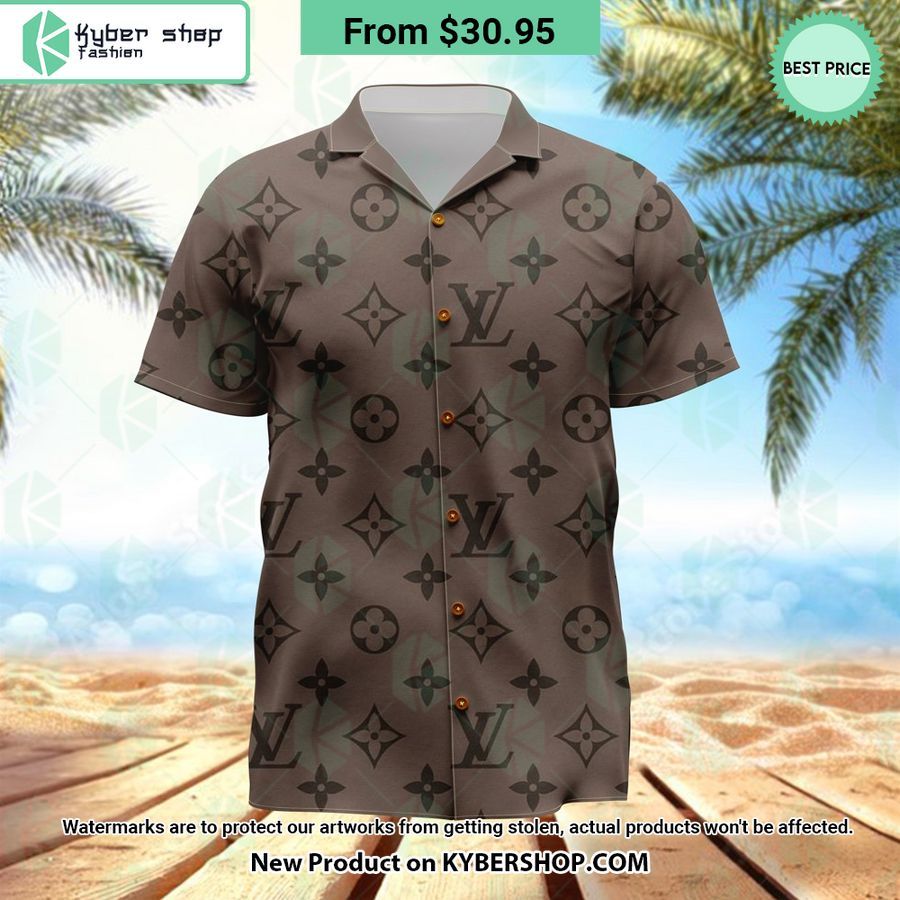 Louis Vuitton pattern Hawaiian Shirt Selfie expert