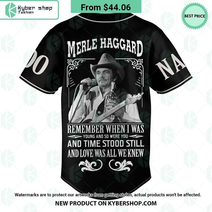 Merle Haggard Muskogee Whiskey CUSTOM Baseball Jersey 3 Merle Haggard Muskogee Whiskey CUSTOM Baseball Jersey You look lazy