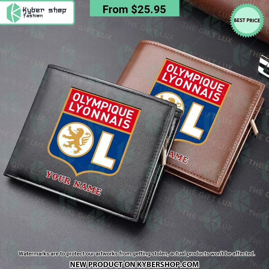 Olympique Lyonnais Custom Leather Wallet Best Couple On Earth