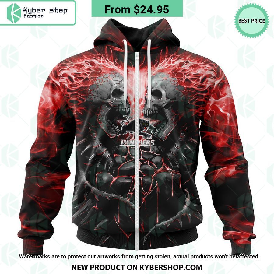 Penrith Panthers Skull Art Design CUSTOM Hoodie Such a charming picture