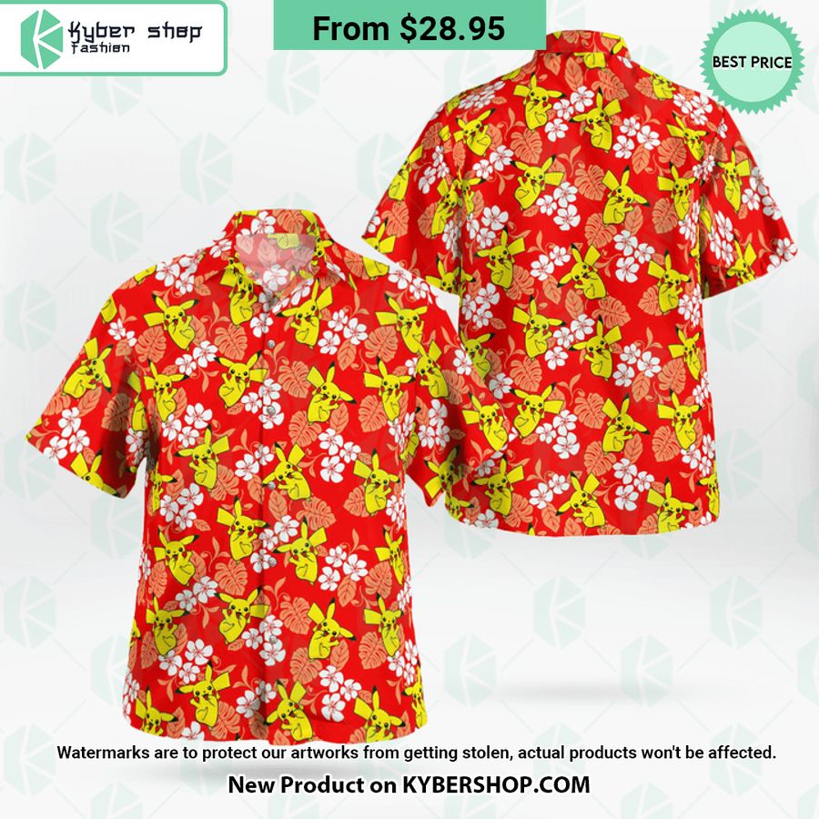 Pikachu Tropical Hawaiian Shirt Shorts You always inspire by your look bro