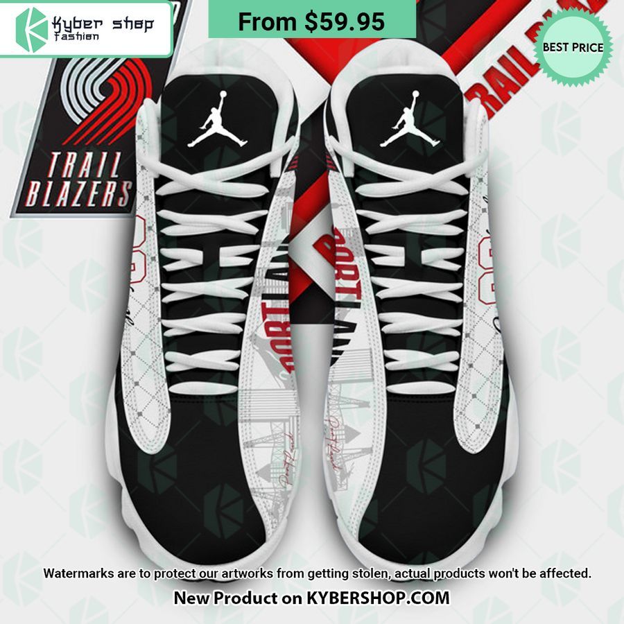 Portland Trail Blazers CUSTOM Air Jordan 13 Shoes 3 Portland Trail Blazers CUSTOM Air Jordan 13 Shoes word3