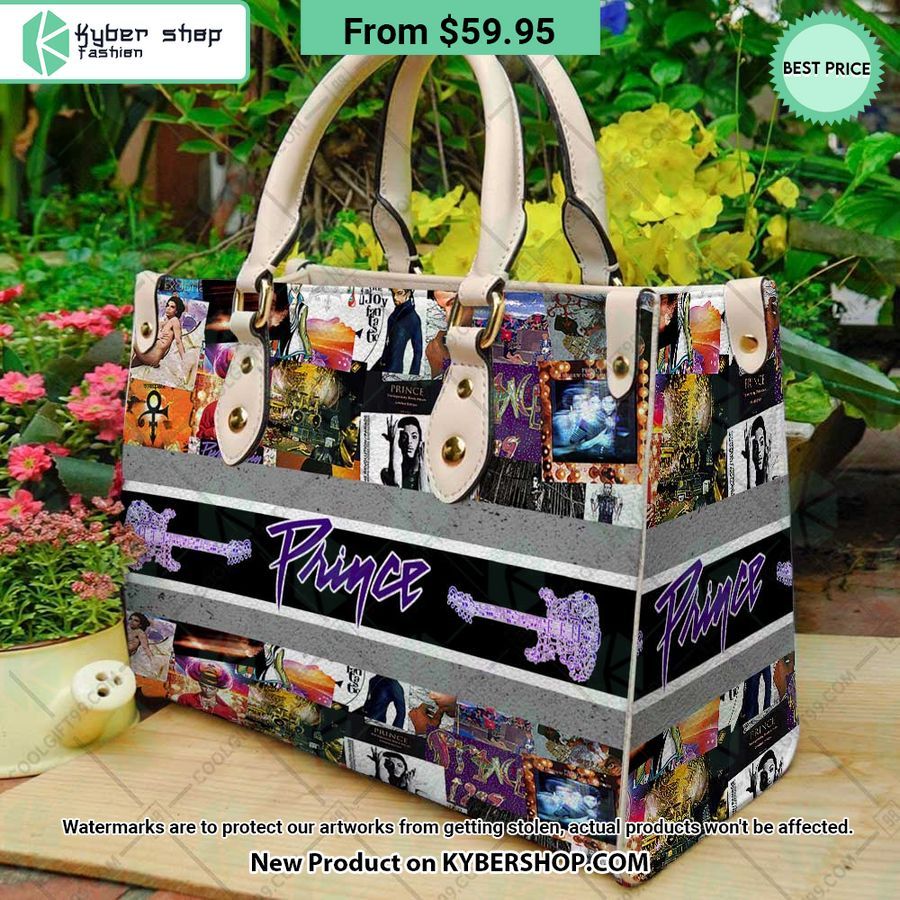 Prince Guitar Leather Handbag The beauty has no boundaries in this picture