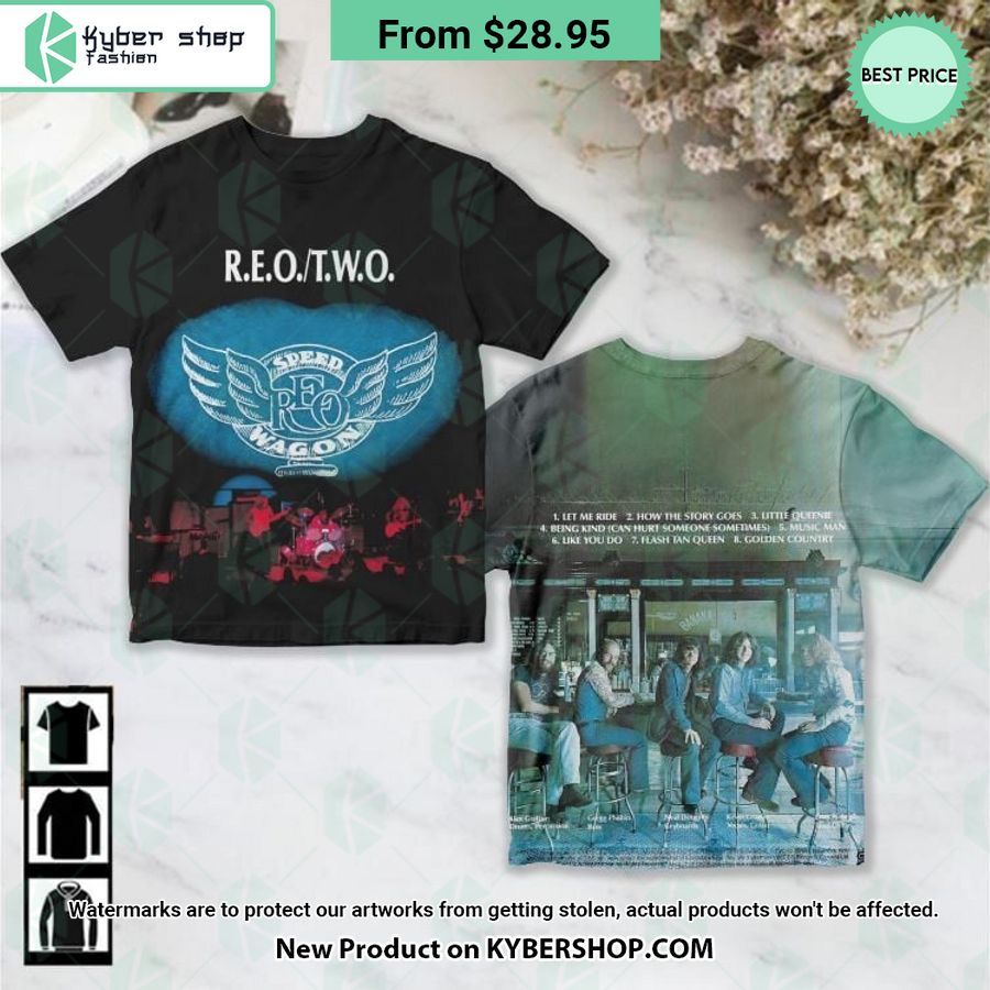 REO Speedwagon T W O Album Shirt You guys complement each other