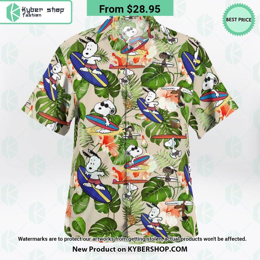 Snoopy Surfing Hawaiian Shirt Shorts This place looks exotic