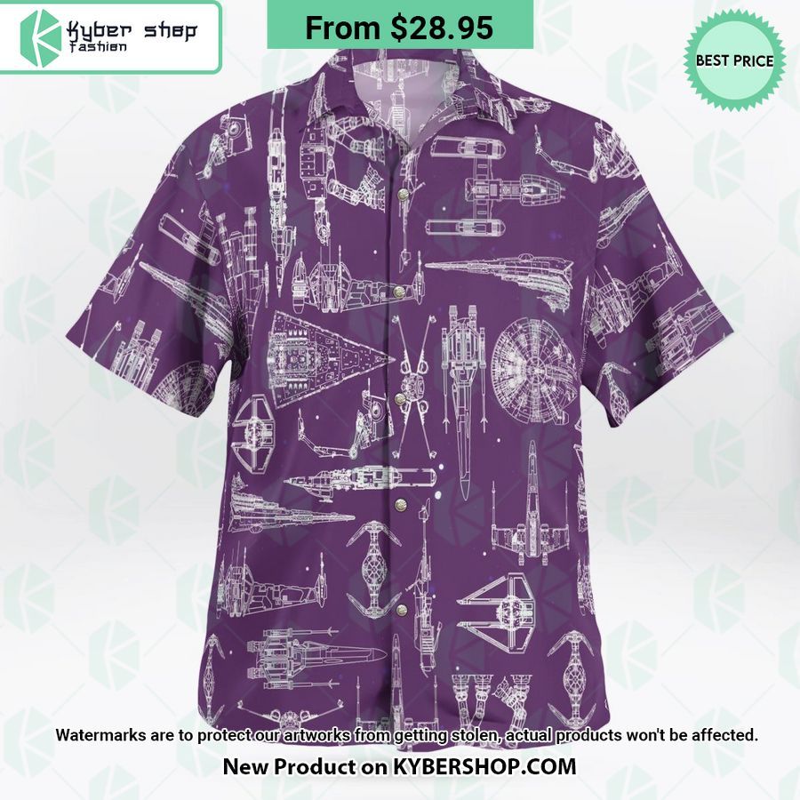 space ship star wars hawaiian shirt shorts 2 163 jpg