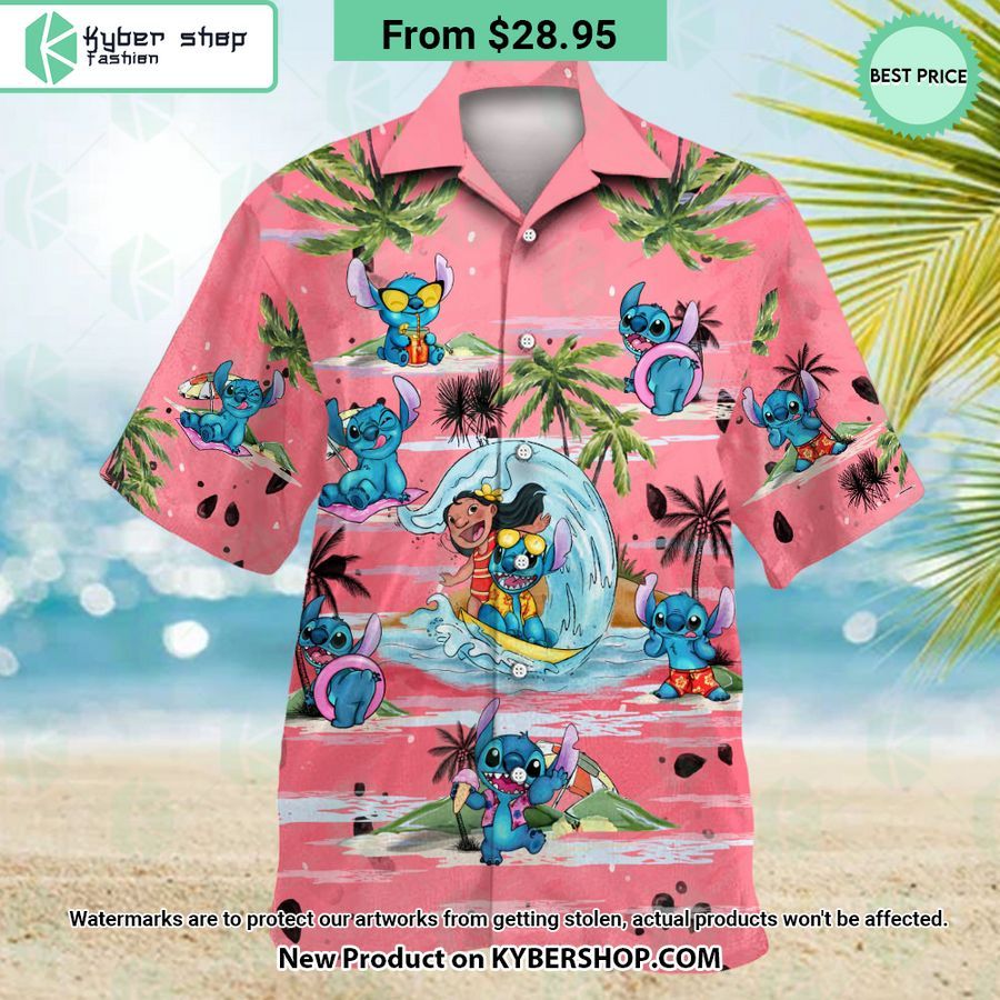 stitch lilo surfing hawaiian shirt shorts 1 802 jpg