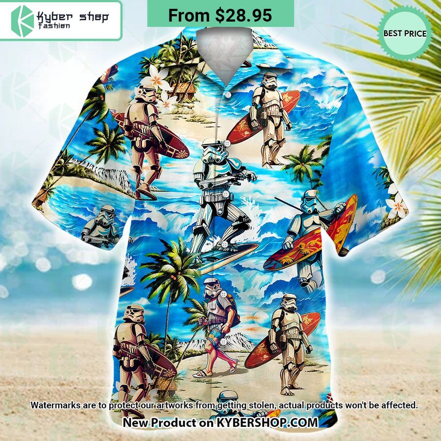 Stormtrooper Star Wars Surfing Hawaiian Shirt Shorts You look handsome bro
