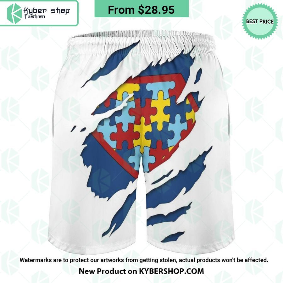Super Man Autism Awareness Puzzle Men Shorts Royal Pic Of Yours