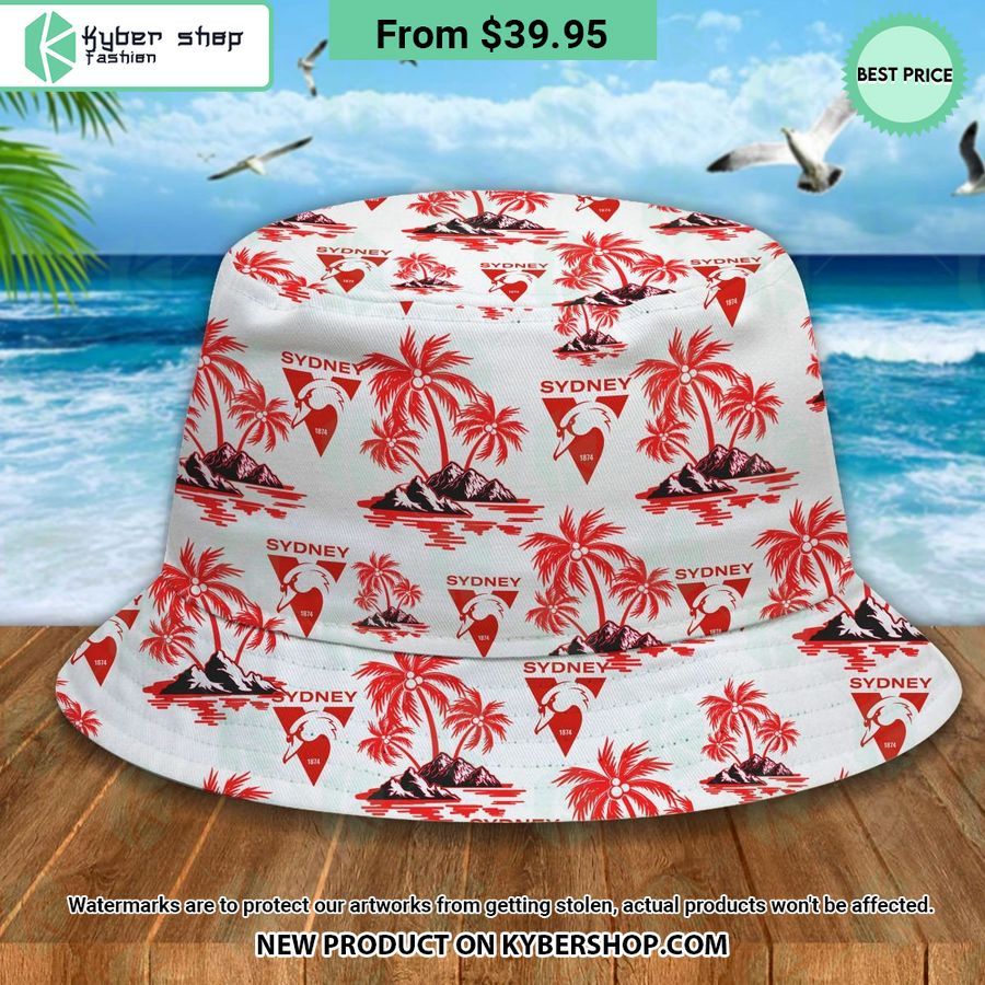 Sydney Swans Bucket Hat You look cheerful dear