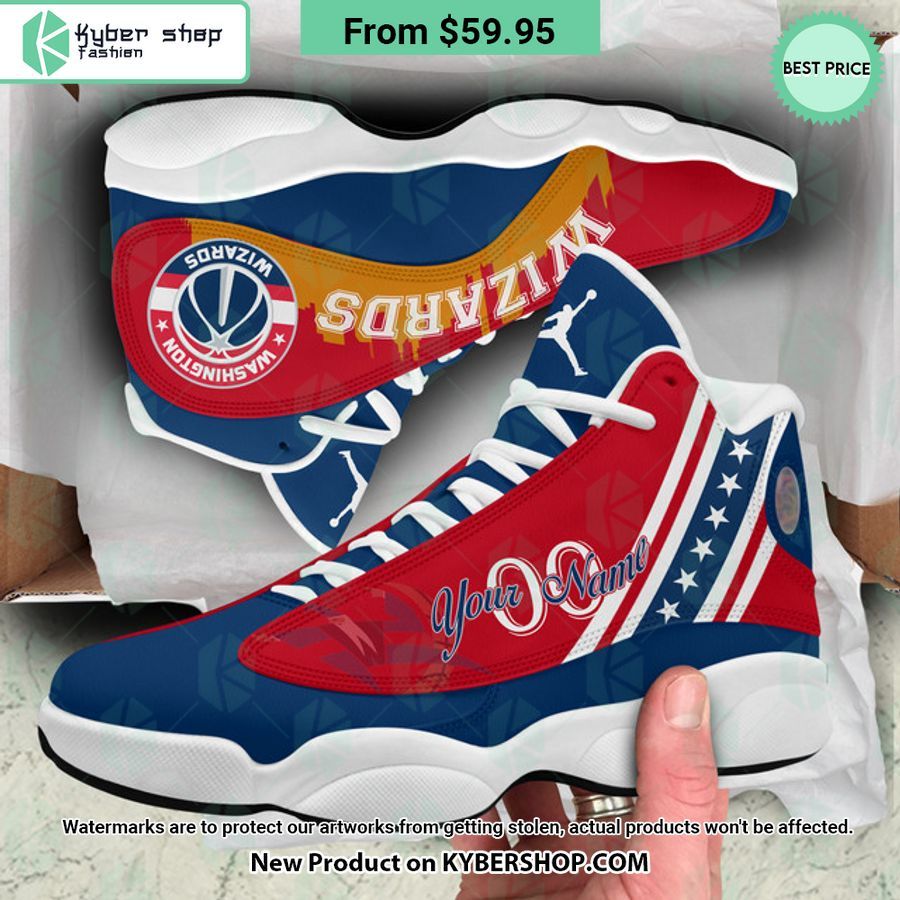 Washington Wizards CUSTOM Air Jordan 13 Shoes 3 Washington Wizards CUSTOM Air Jordan 13 Shoes Rocking picture