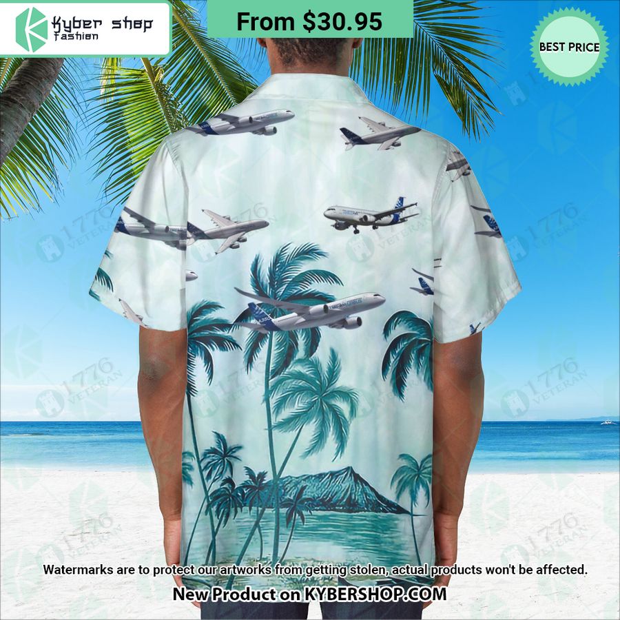 Airbus Palm Hawaiian Shirt Looking So Nice