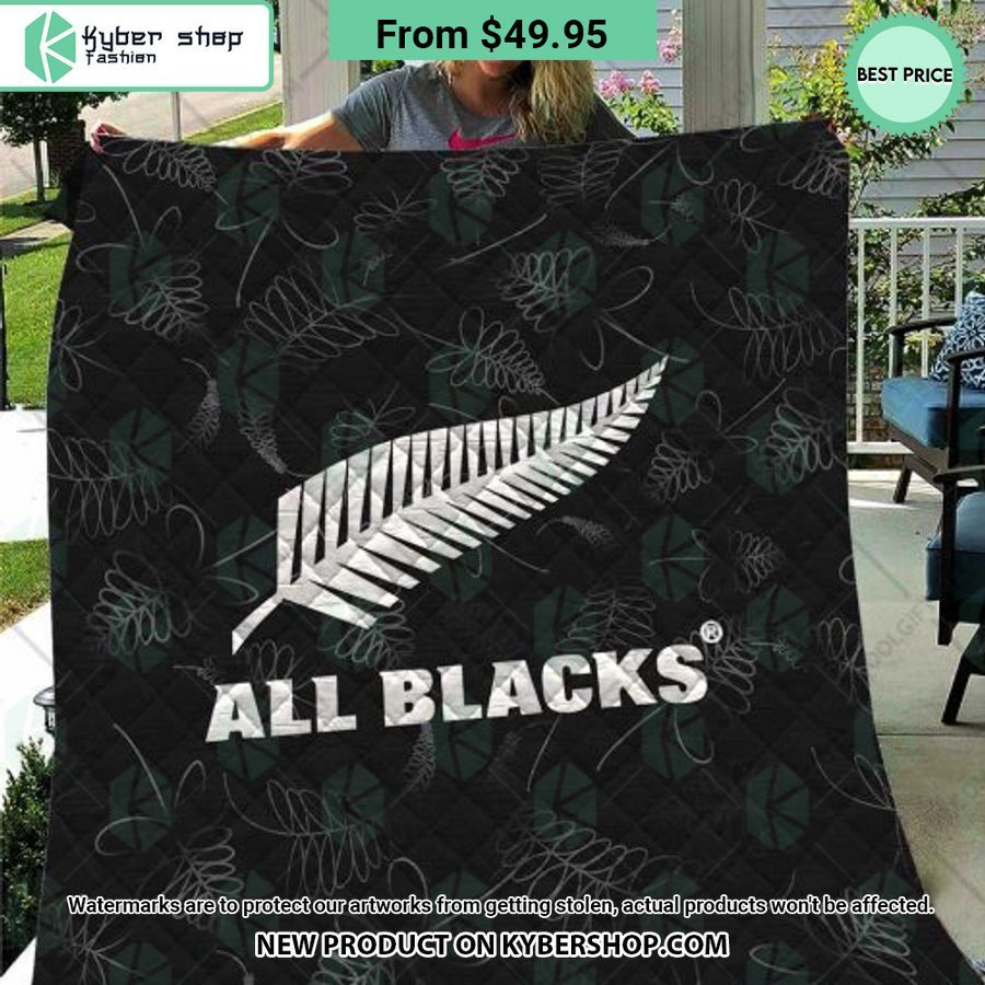 All Blacks New Zealand Rugby Quilt Nice Photo Dude