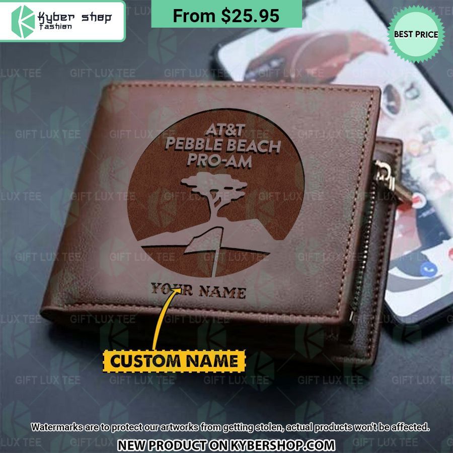 AT&T Pebble Beach Pro Am CUSTOM Leather Wallet Ah! It is marvellous