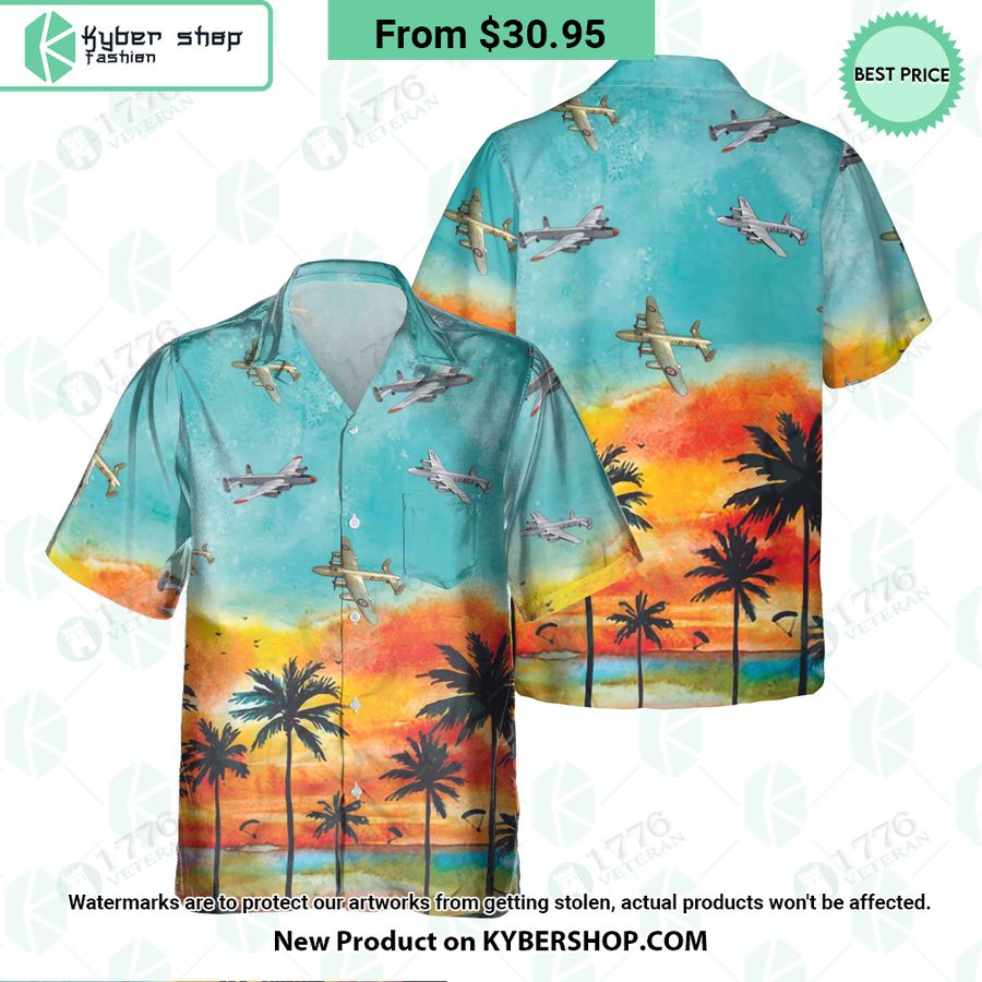 Avro Lancastrian Sunset Hawaiian Shirt Nice shot bro