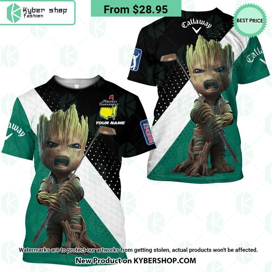 Baby Groot Callaway Masters Tournament CUSTOM Hoodie Natural and awesome