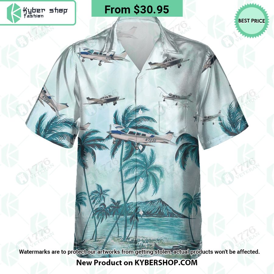 Beechcraft Musketeer Palm Hawaiian Shirt You Look Fresh In Nature