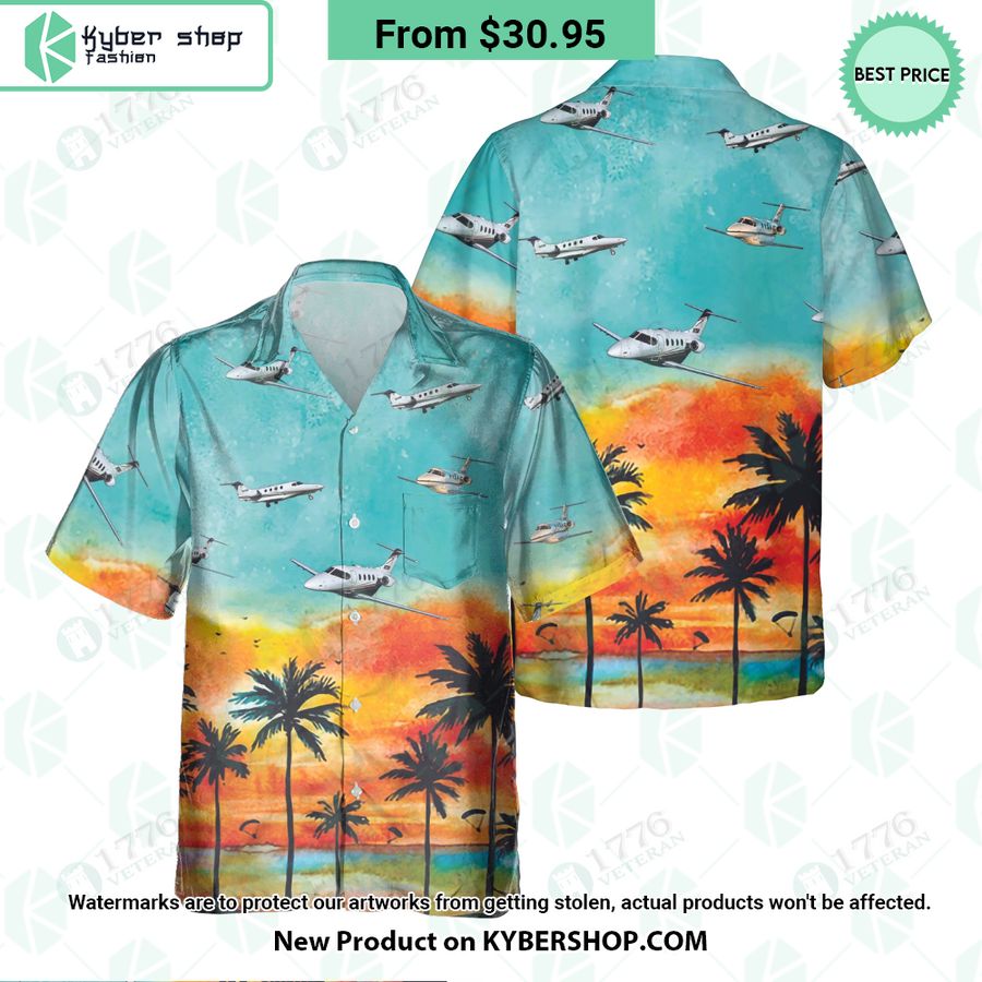 Beechcraft Premier Sunset Hawaiian Shirt Damn good