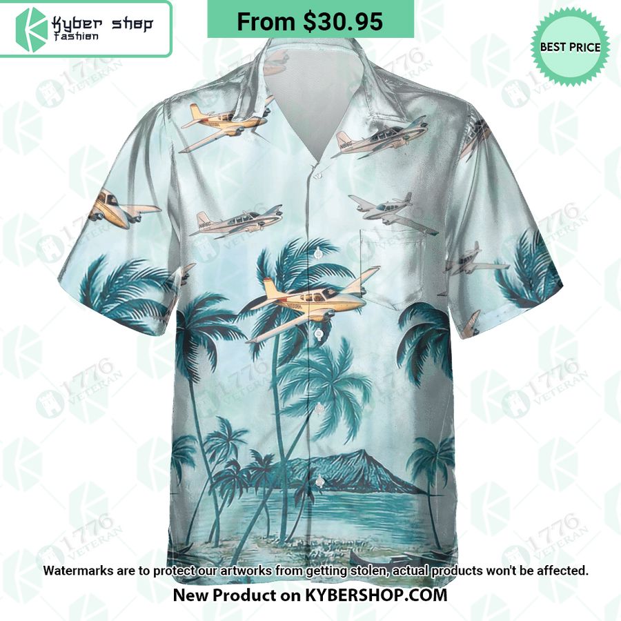 Beechcraft Travel Air Palm Hawaiian Shirt Best Click Of Yours