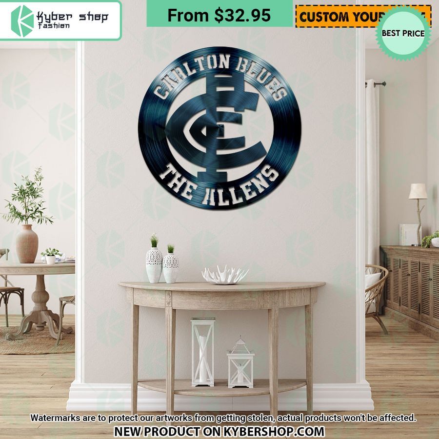 Carlton Blues CUSTOM Metal Sign 5 Carlton Blues CUSTOM Metal Sign It is more than cute