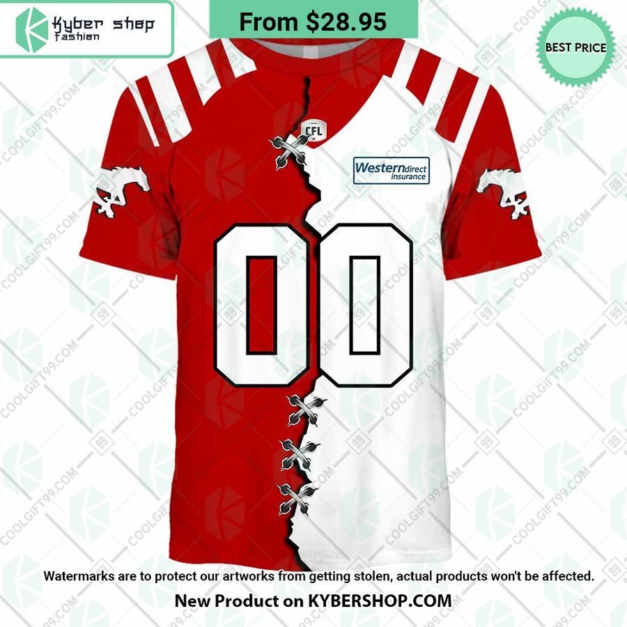 Cfl Calgary Stampeders Mix Jersey Custom Hoodie Best Click Of Yours