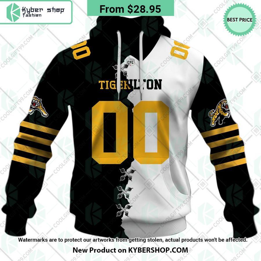 CFL Hamilton Tiger Cats Mix Jersey CUSTOM Hoodie You tried editing this time?